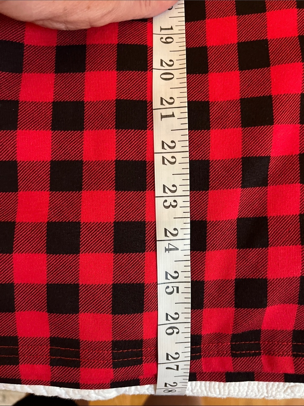 Women’s Red Buffalo Plaid Pullover with Leopard Trim L, NWOT - Picture 9 of 10